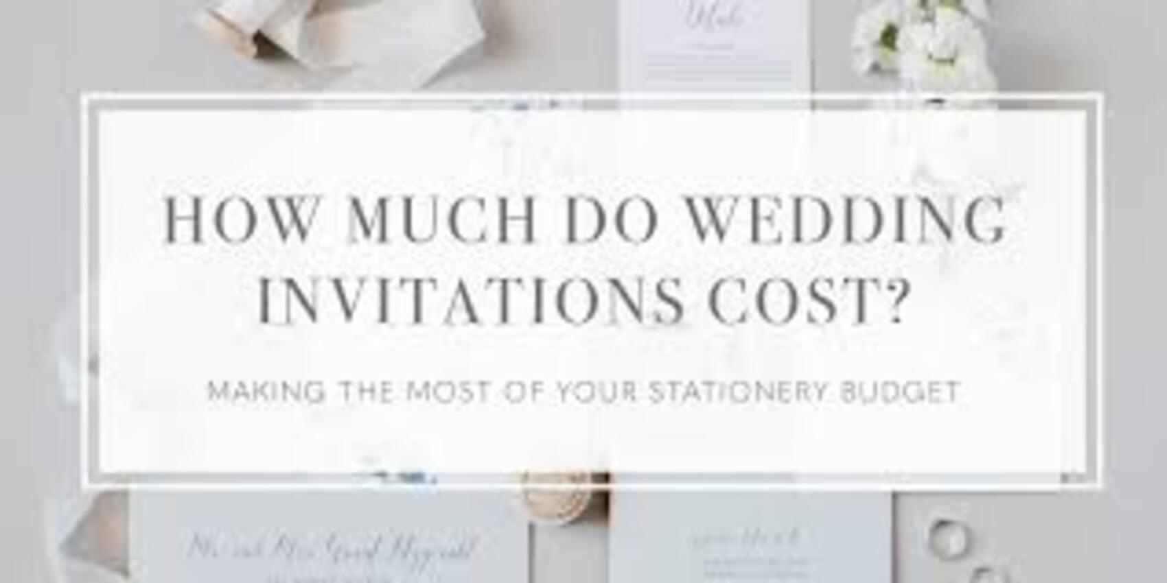 How Much Do Custom Wedding Invitations Cost?