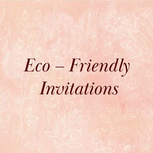 eco friendly wedding cards